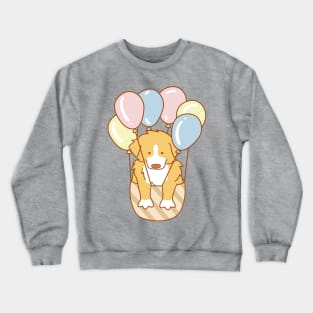 Puppy and Balloons Crewneck Sweatshirt